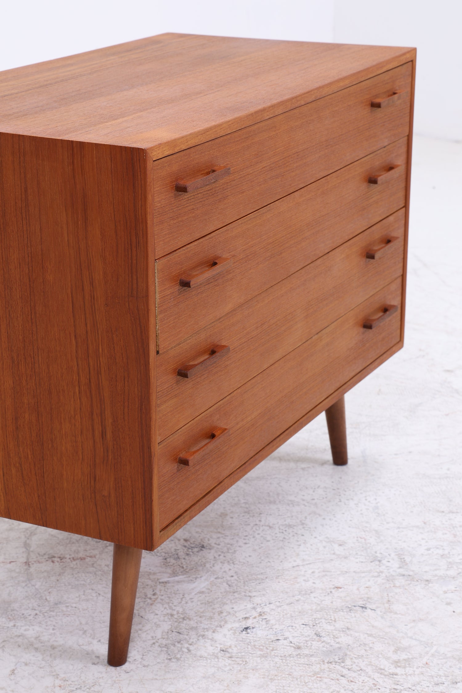 Vintage Teak Kommode von Kai Kristiansen | Mid Century Schrank | 4 Schubladen