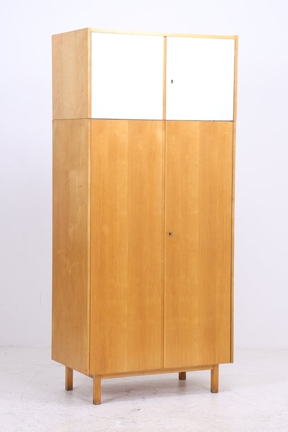 Vintage Hellerau Kleiderschrank | Birke | DDR Design Wäscheschrank | 1964