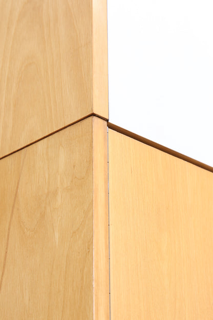 Vintage Hellerau Kleiderschrank | Birke | DDR Design Wäscheschrank | 1964