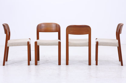 Vintage EMC Møbler Teak Stühle | Mid Century 4er Set | Danish Design 60er Jahre