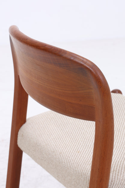 Vintage EMC Møbler Teak Stühle | Mid Century 4er Set | Danish Design 60er Jahre