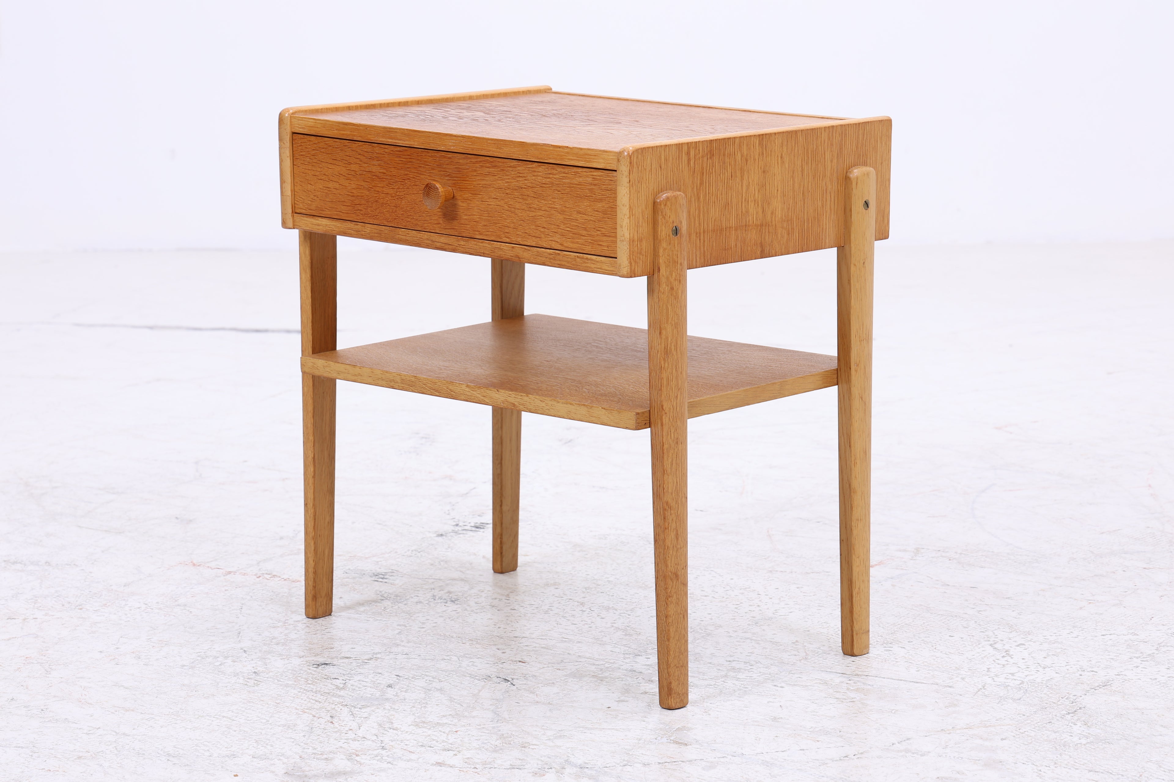 Vintage Nachttisch | Eiche Nachtschrank | Mid Century Beistelltisch
