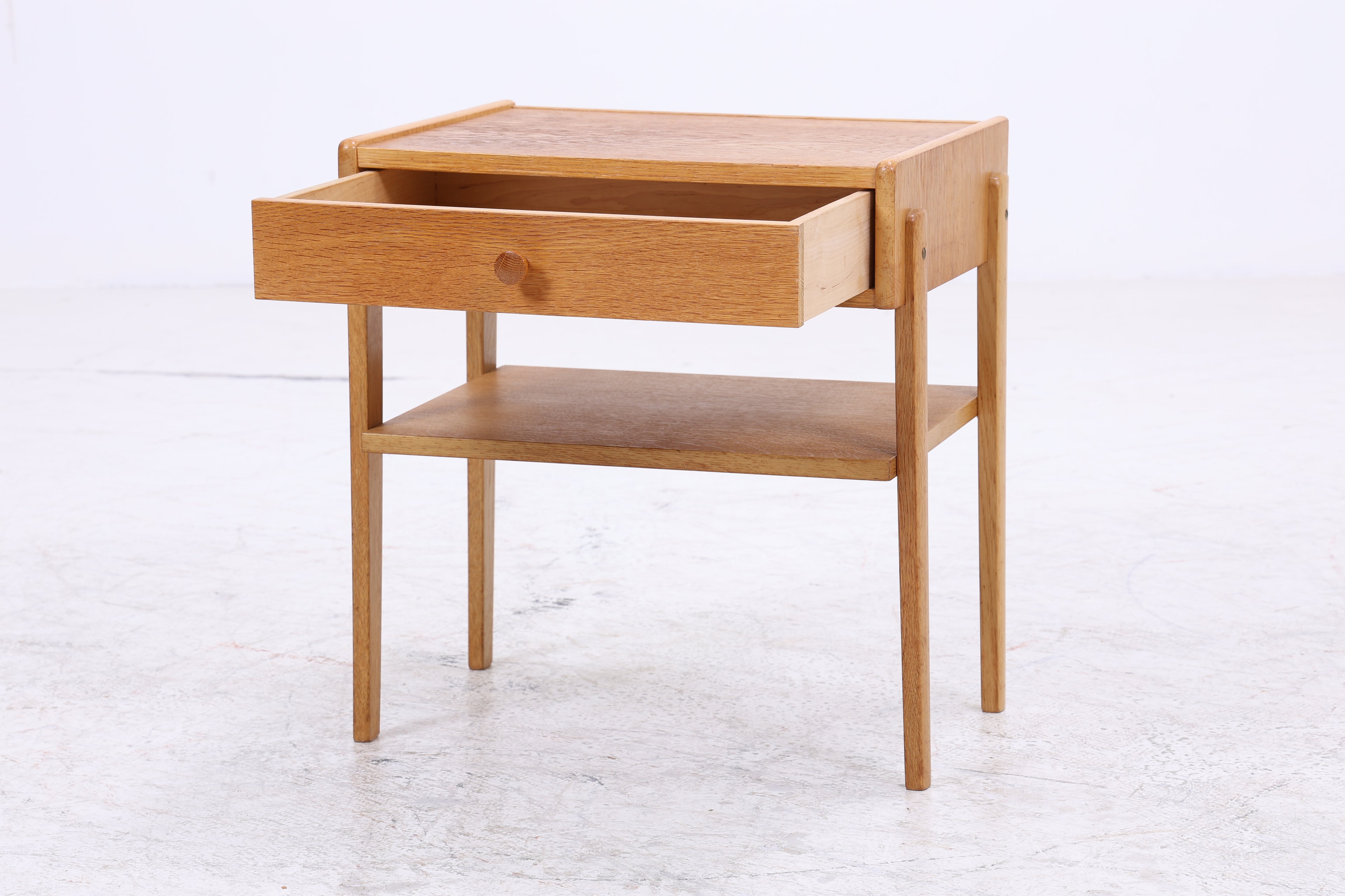 Vintage Nachttisch | Eiche Nachtschrank | Mid Century Beistelltisch