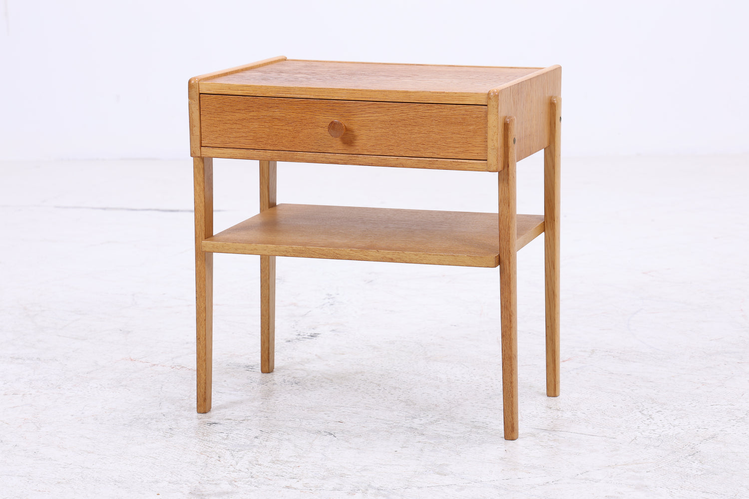 Vintage Nachttisch | Eiche Nachtschrank | Mid Century Beistelltisch