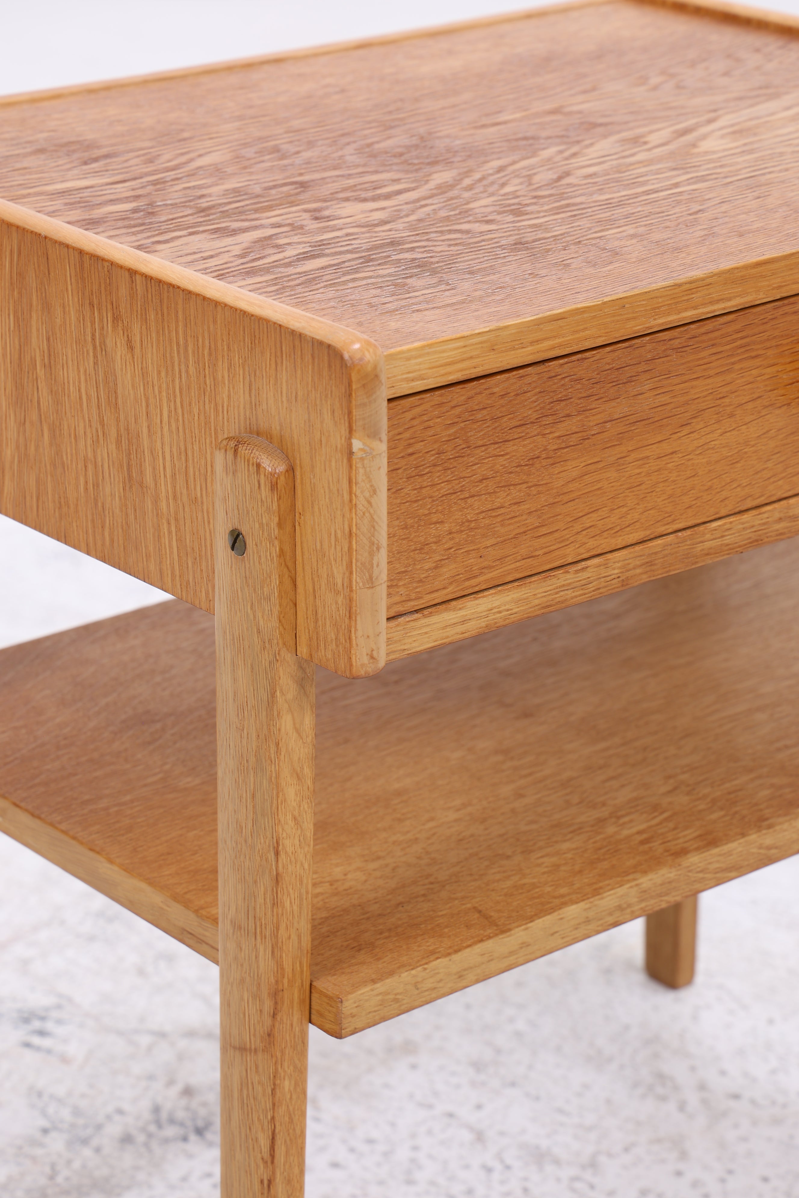 Vintage Nachttisch | Eiche Nachtschrank | Mid Century Beistelltisch