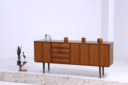 Vintage Sideboard 60er Jahre | Mid Century Schubladen Anrichte Holz Aufbewahrung