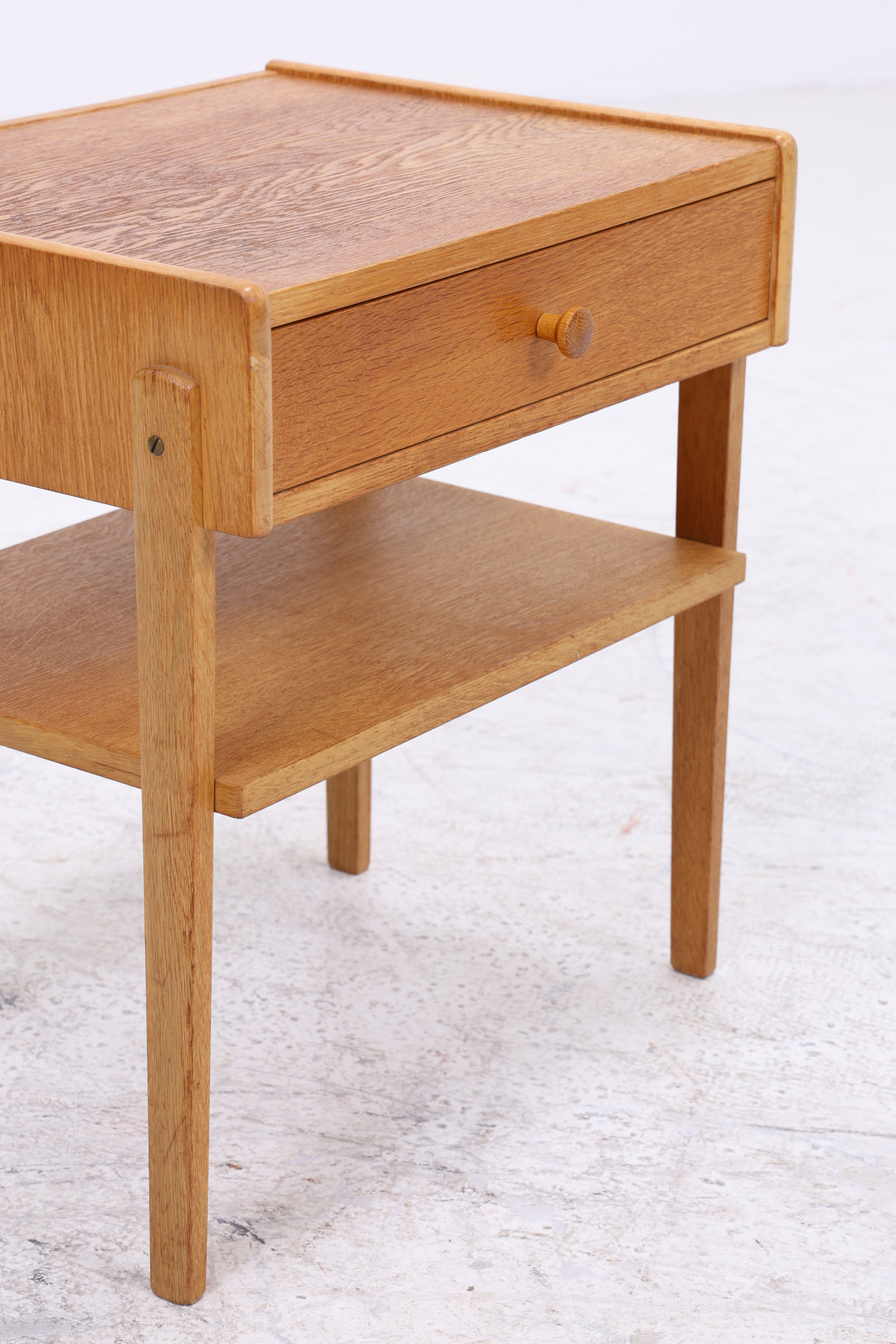 Vintage Nachttisch | Eiche Nachtschrank | Mid Century Beistelltisch