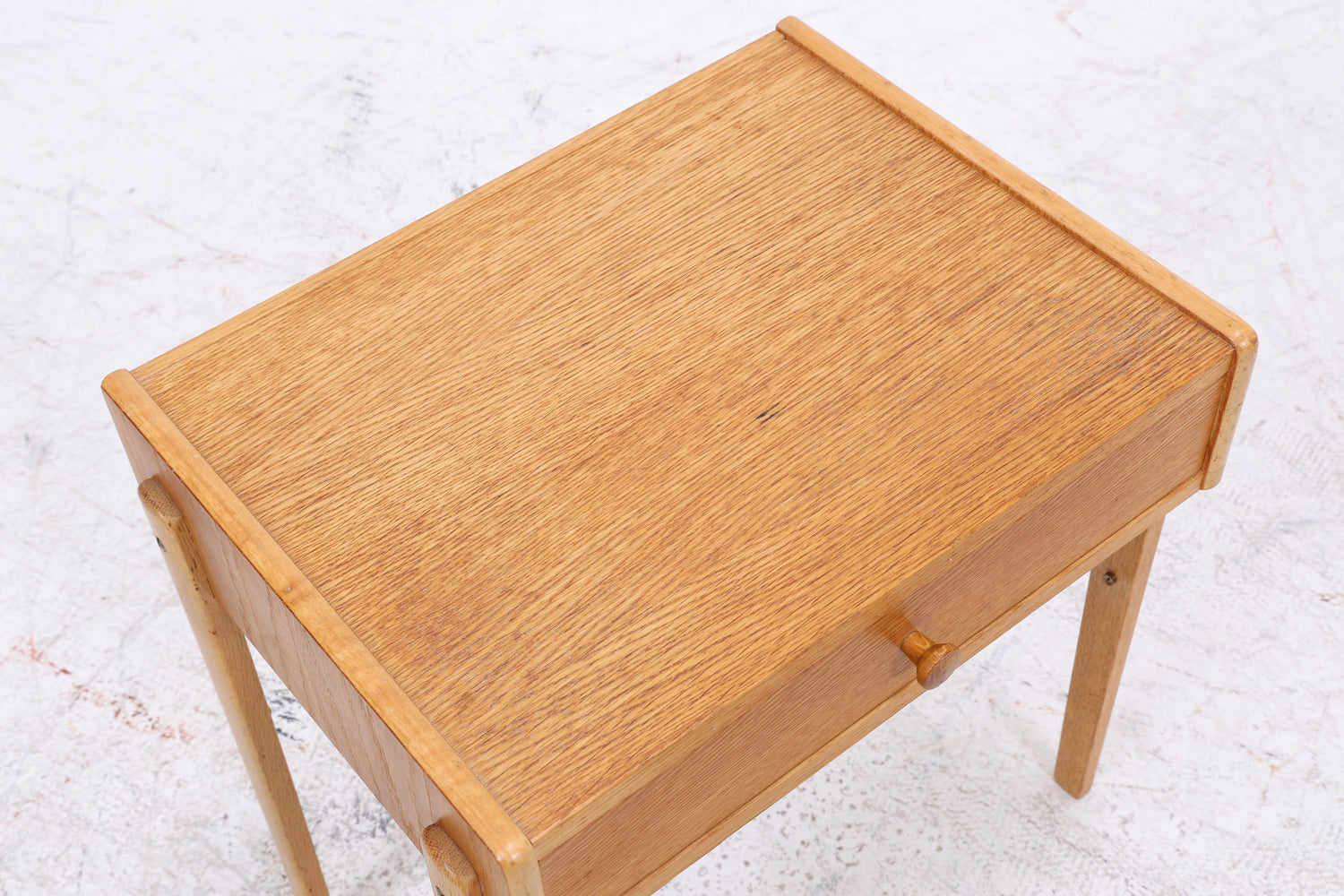 Vintage Nachttisch | Eiche Nachtschrank | Mid Century Beistelltisch