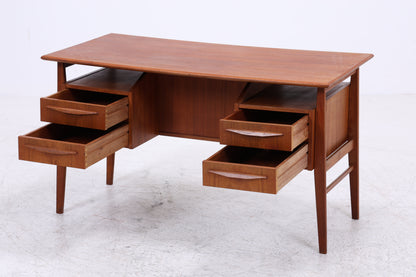 Vintage Teak Schreibtisch von Gunner Nielsen für Tibergaard | Mid Century Arbeitstisch | 60er Jahre