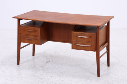 Vintage Teak Schreibtisch von Gunner Nielsen für Tibergaard | Mid Century Arbeitstisch | 60er Jahre