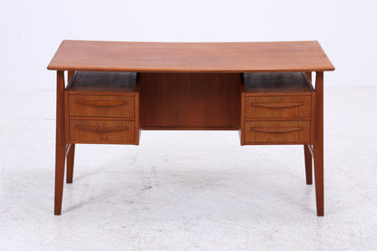 Vintage Teak Schreibtisch von Gunner Nielsen für Tibergaard | Mid Century Arbeitstisch | 60er Jahre