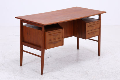 Vintage Teak Schreibtisch von Gunner Nielsen für Tibergaard | Mid Century Arbeitstisch | 60er Jahre