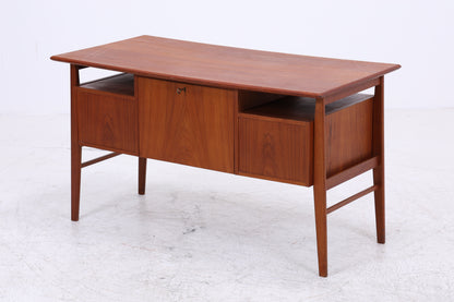 Vintage Teak Schreibtisch von Gunner Nielsen für Tibergaard | Mid Century Arbeitstisch | 60er Jahre