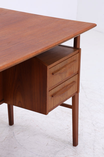 Vintage Teak Schreibtisch von Gunner Nielsen für Tibergaard | Mid Century Arbeitstisch | 60er Jahre