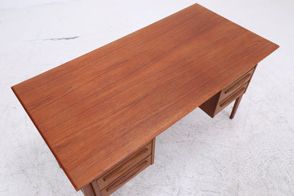 Vintage Teak Schreibtisch von Gunner Nielsen für Tibergaard | Mid Century Arbeitstisch | 60er Jahre