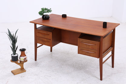 Vintage Teak Schreibtisch von Gunner Nielsen für Tibergaard | Mid Century Arbeitstisch | 60er Jahre