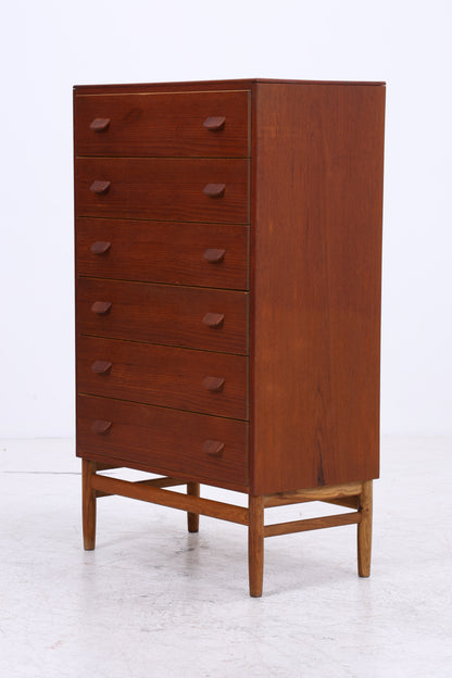 Vintage Teak Tallboy | Danish Design Kommode | 6 Schubladen