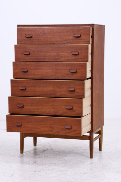 Vintage Teak Tallboy | Danish Design Kommode | 6 Schubladen