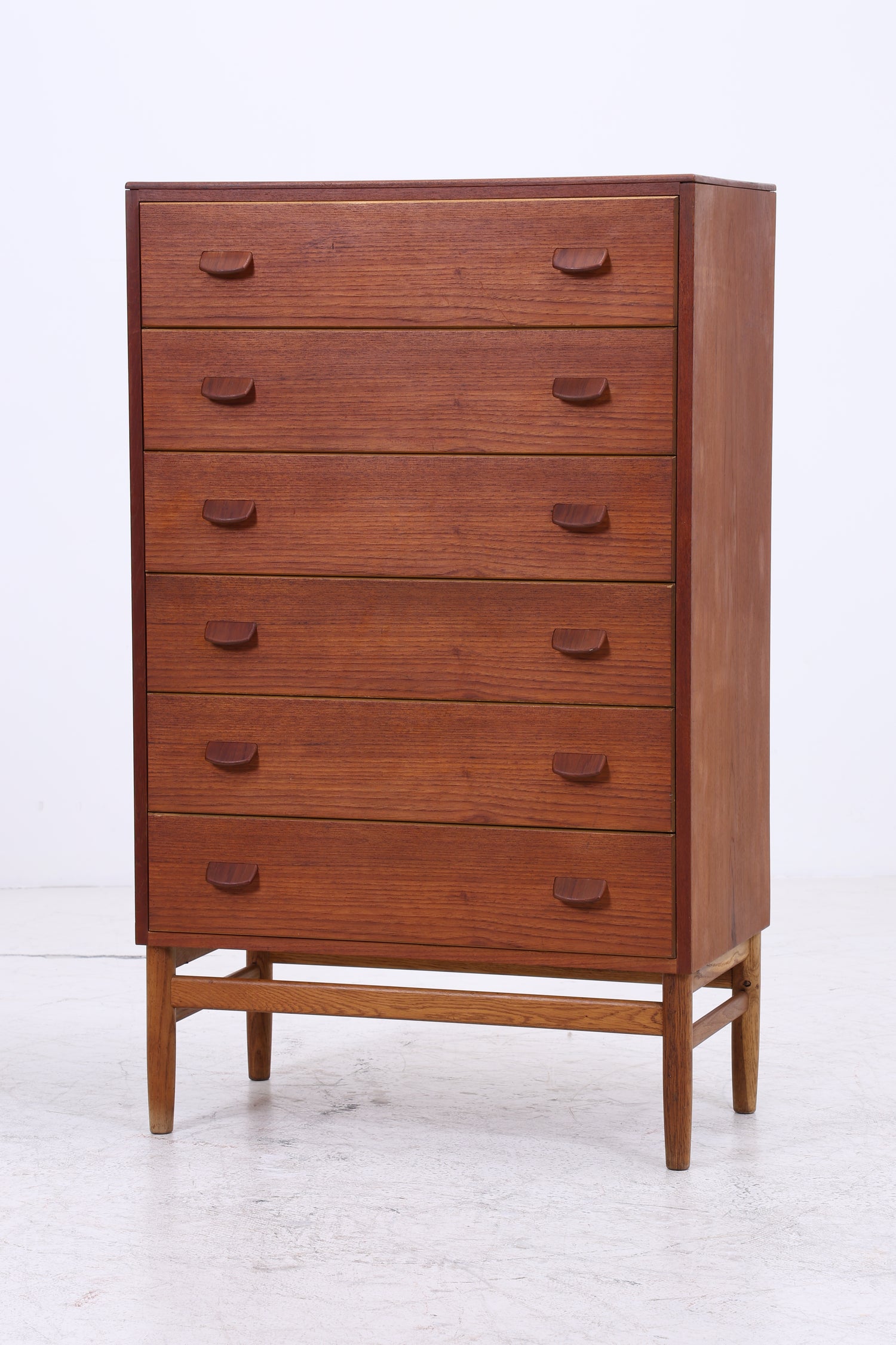 Vintage Teak Tallboy | Danish Design Kommode | 6 Schubladen