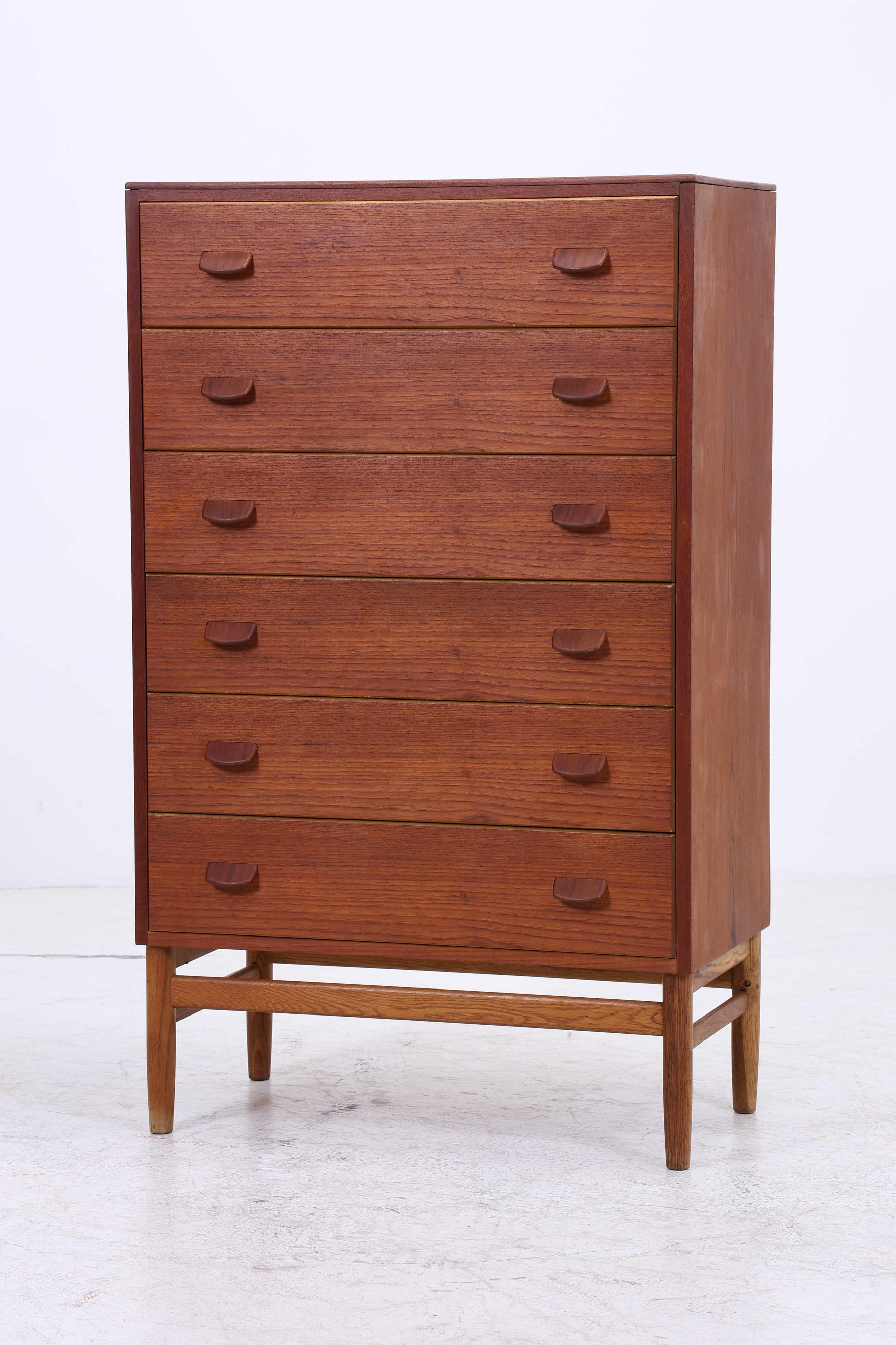 Vintage Teak Tallboy | Danish Design Kommode | 6 Schubladen