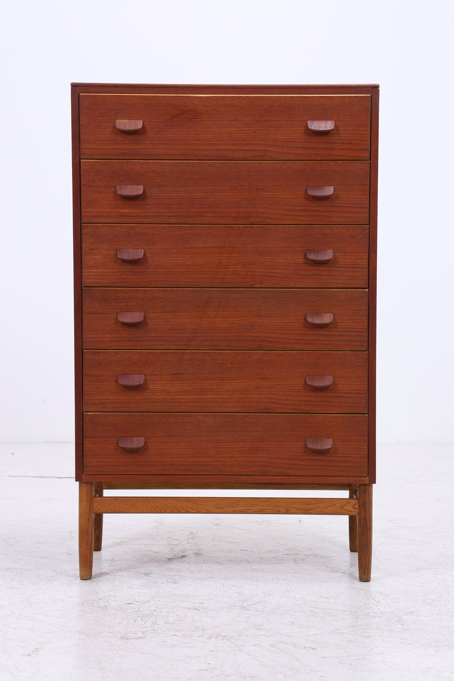 Vintage Teak Tallboy | Danish Design Kommode | 6 Schubladen