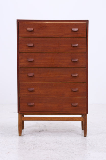 Vintage Teak Tallboy | Danish Design Kommode | 6 Schubladen