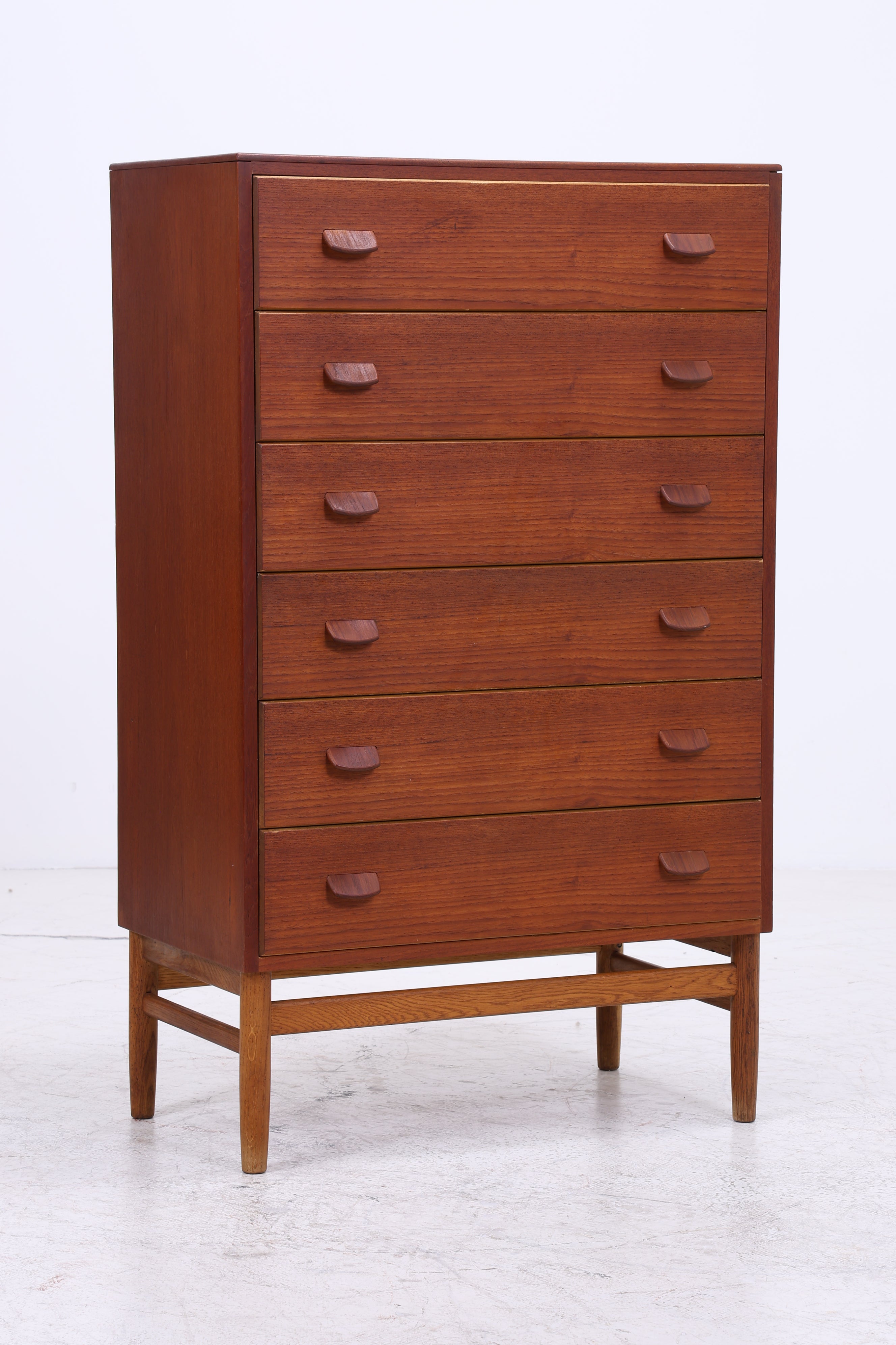 Vintage Teak Tallboy | Danish Design Kommode | 6 Schubladen