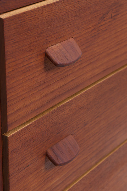 Vintage Teak Tallboy | Danish Design Kommode | 6 Schubladen