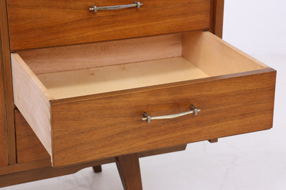 Vintage Nussbaum Sideboard | Mid Century Anrichte | 60er Jahre