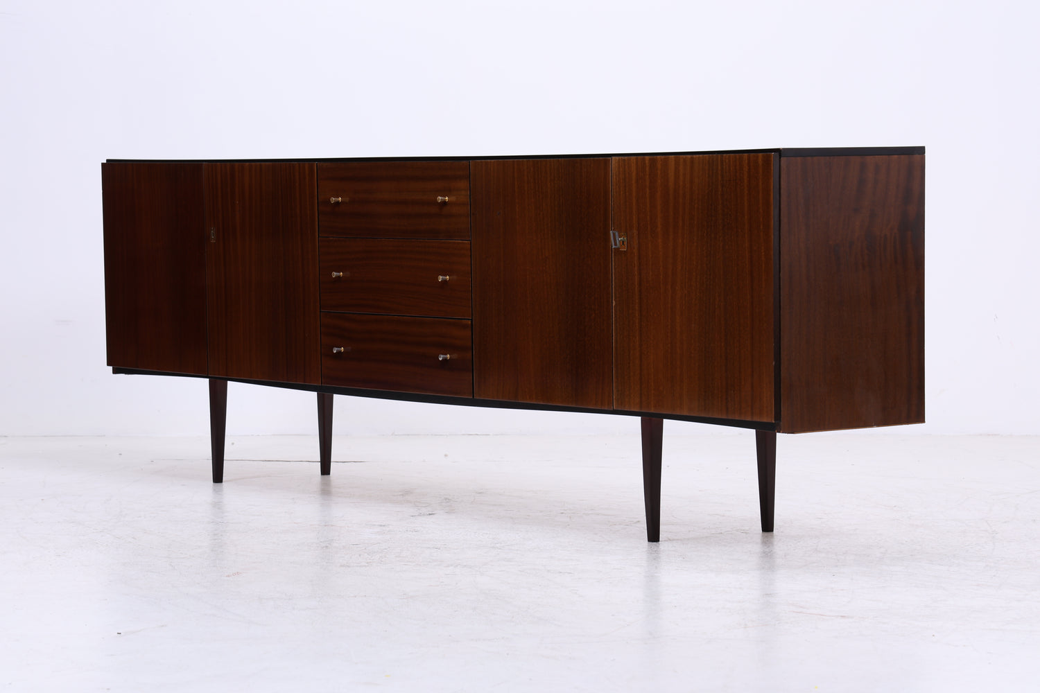 Vintage Hochglanz Sideboard | Mid Century Anrichte | 1960er Jahre