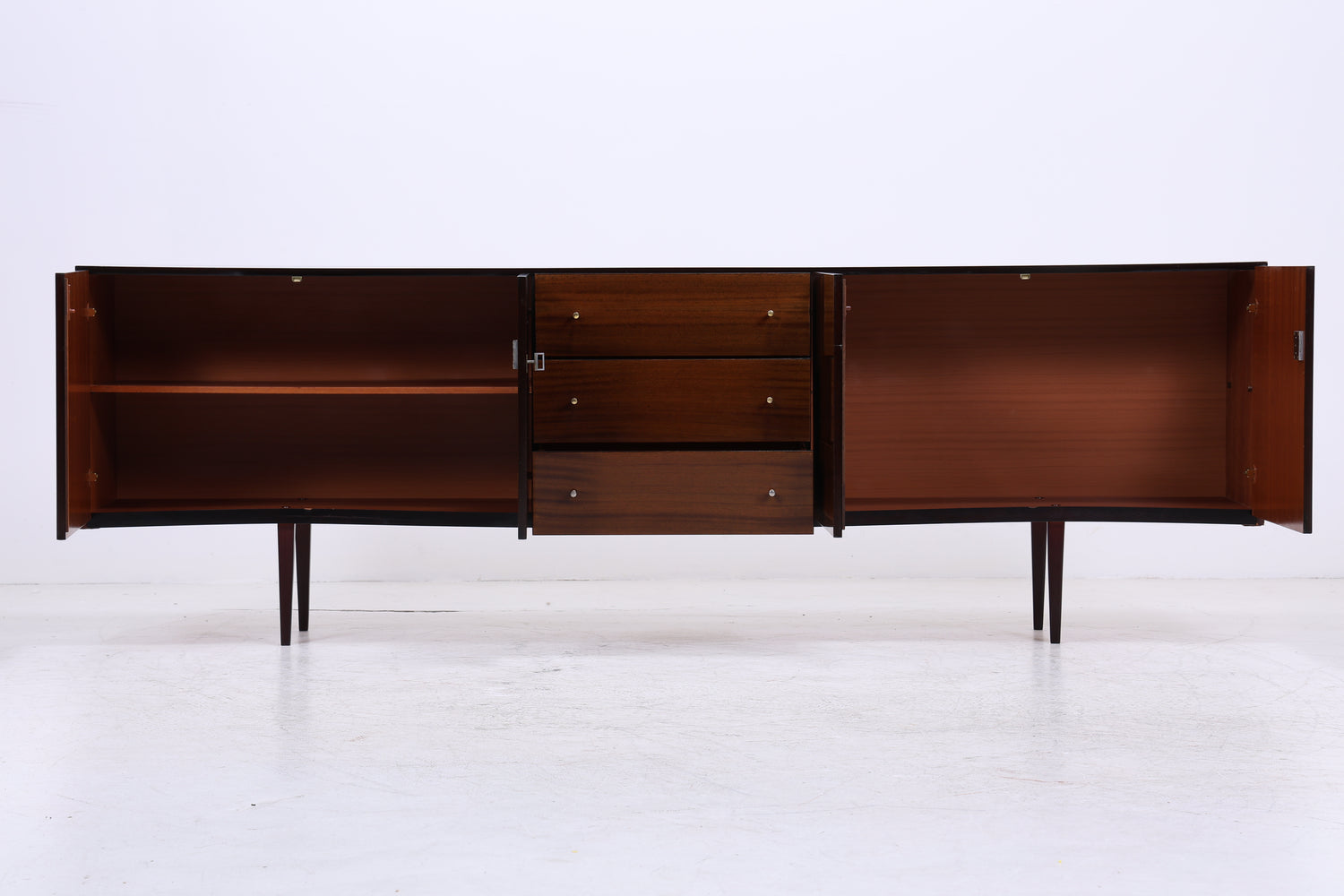 Vintage Hochglanz Sideboard | Mid Century Anrichte | 1960er Jahre