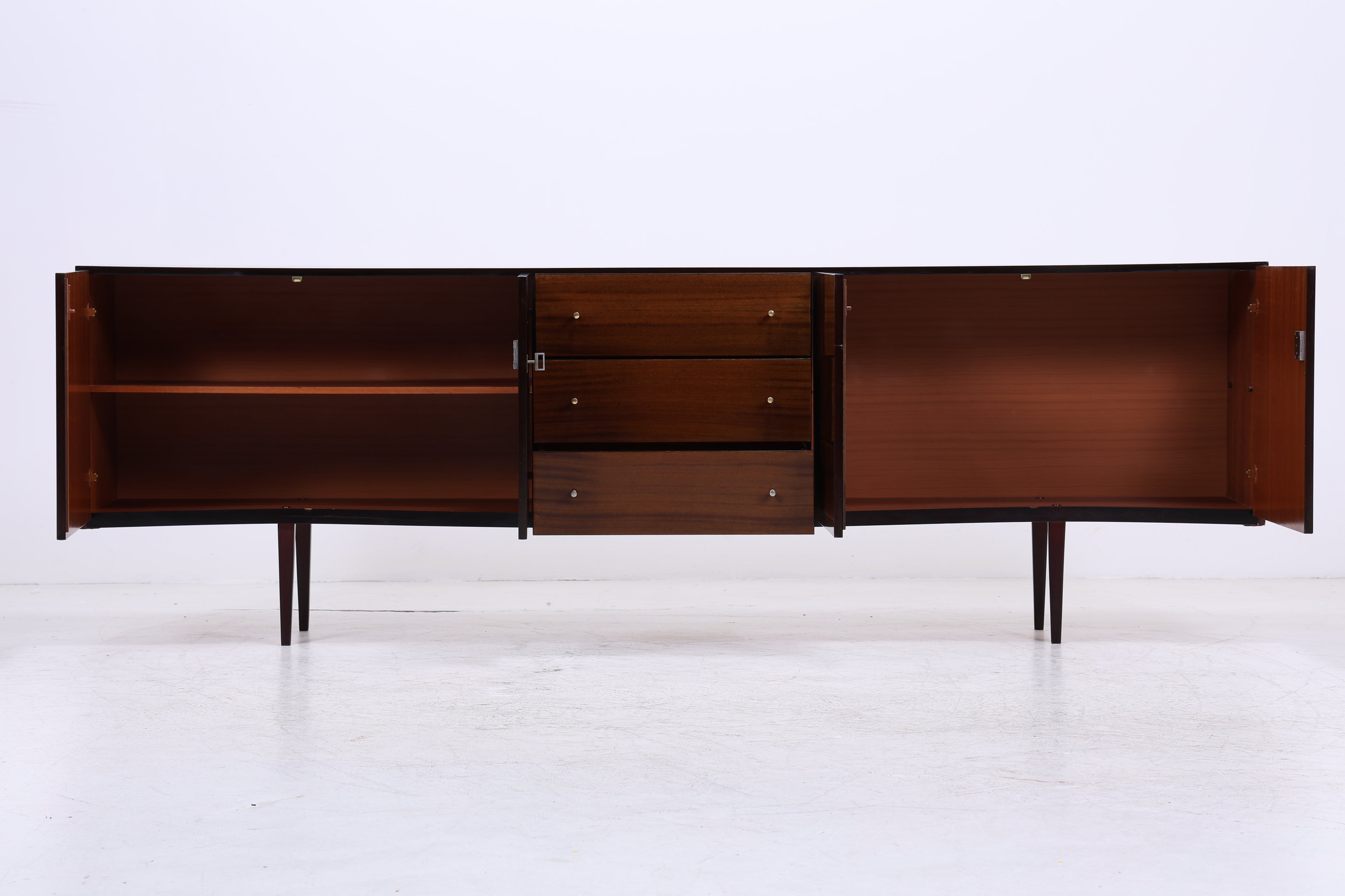 Vintage Hochglanz Sideboard | Mid Century Anrichte | 1960er Jahre