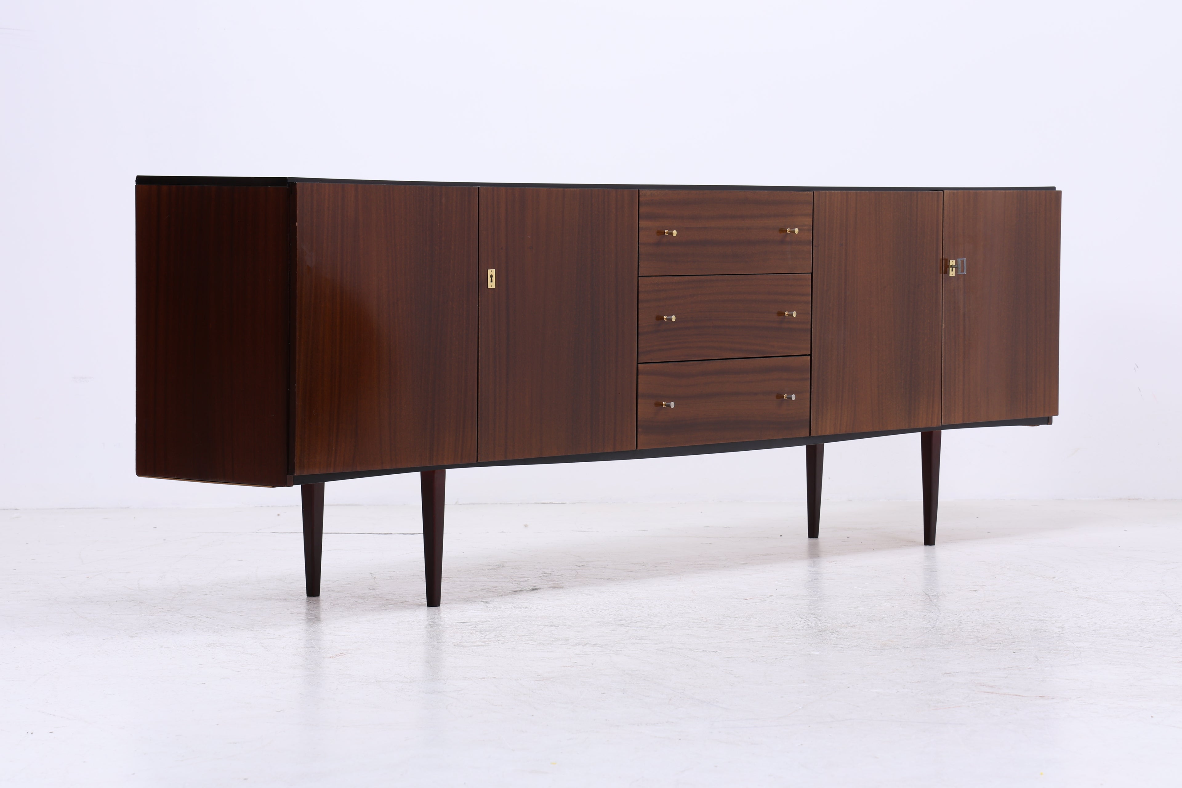 Vintage Hochglanz Sideboard | Mid Century Anrichte | 1960er Jahre