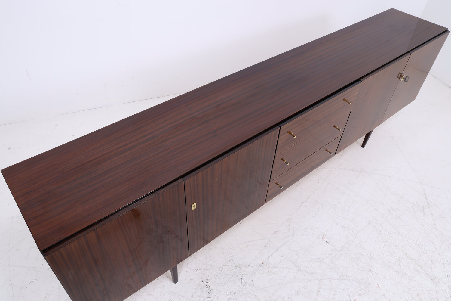 Vintage Hochglanz Sideboard | Mid Century Anrichte | 1960er Jahre