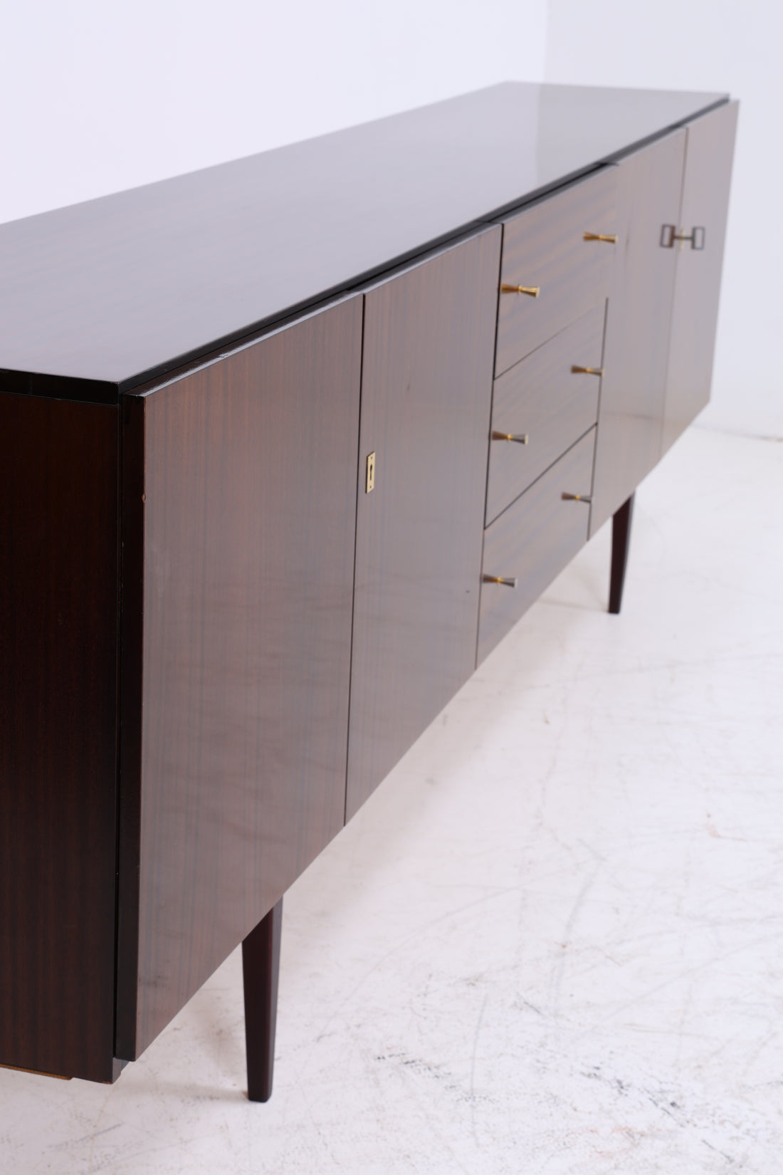 Vintage Hochglanz Sideboard | Mid Century Anrichte | 1960er Jahre