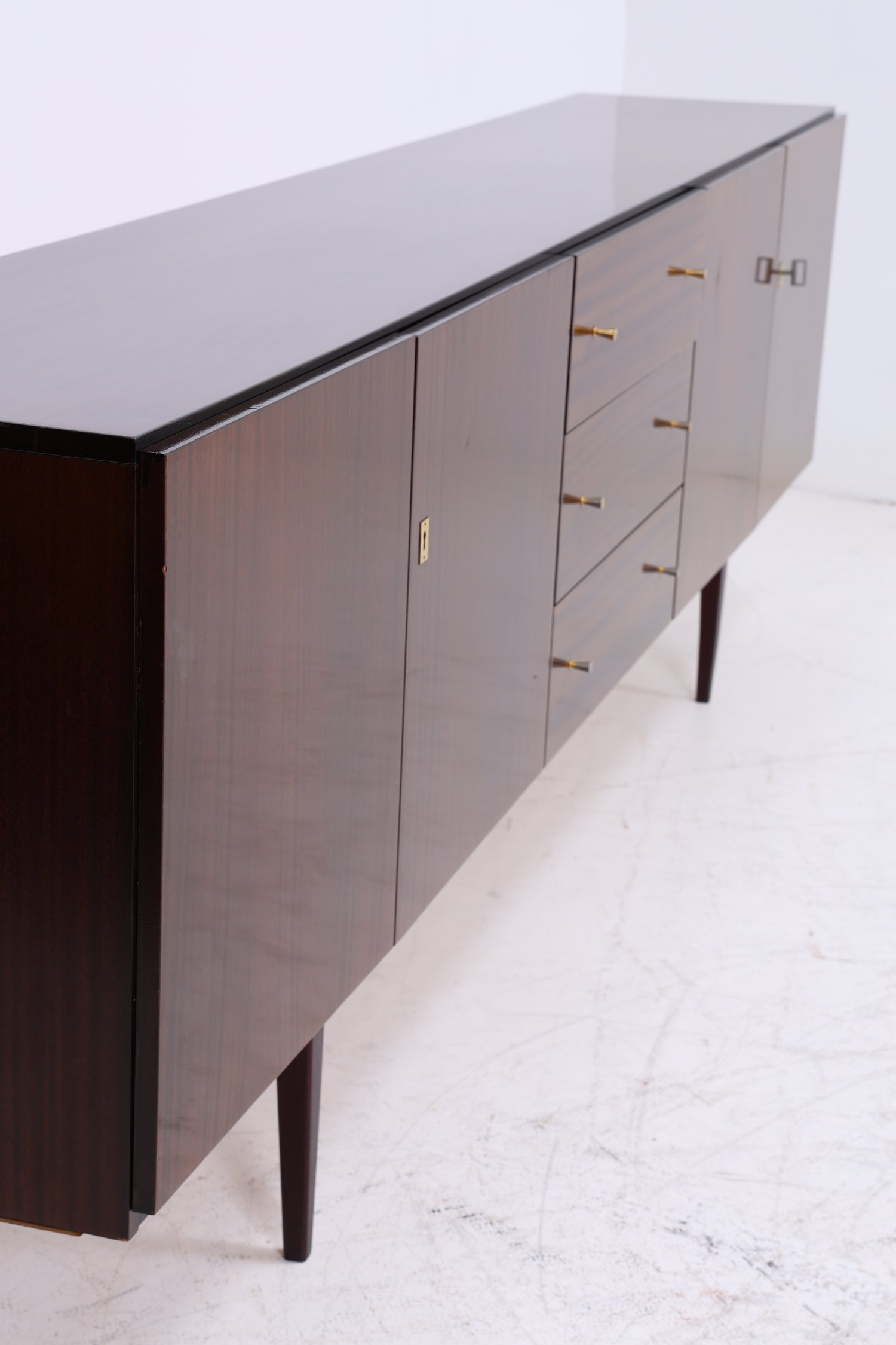 Vintage Hochglanz Sideboard | Mid Century Anrichte | 1960er Jahre