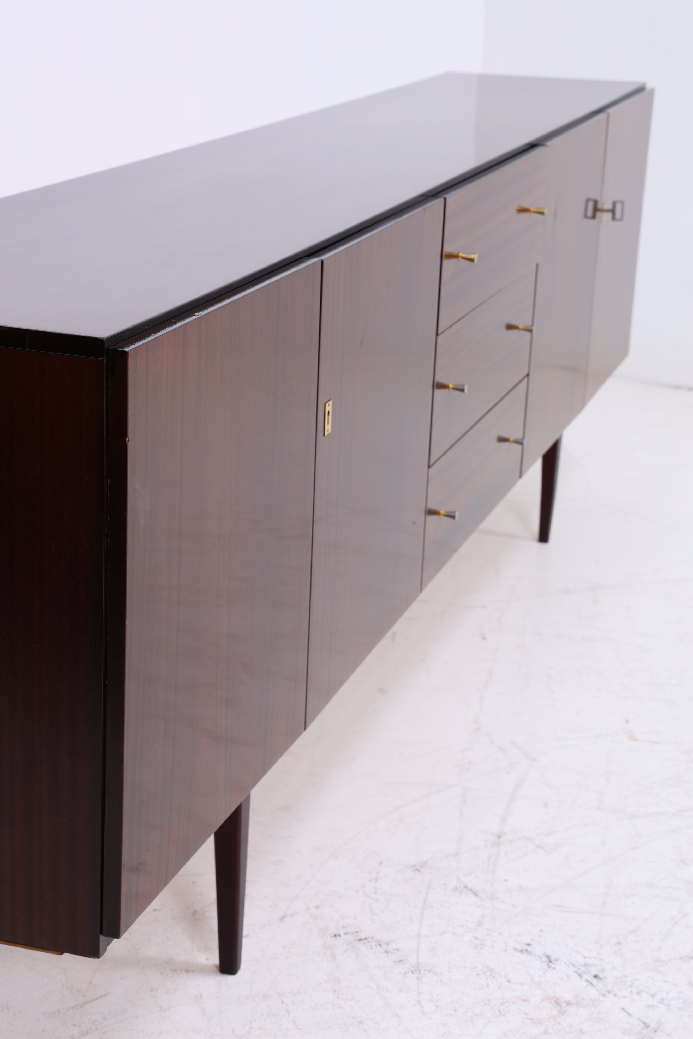 Vintage Hochglanz Sideboard | Mid Century Anrichte | 1960er Jahre