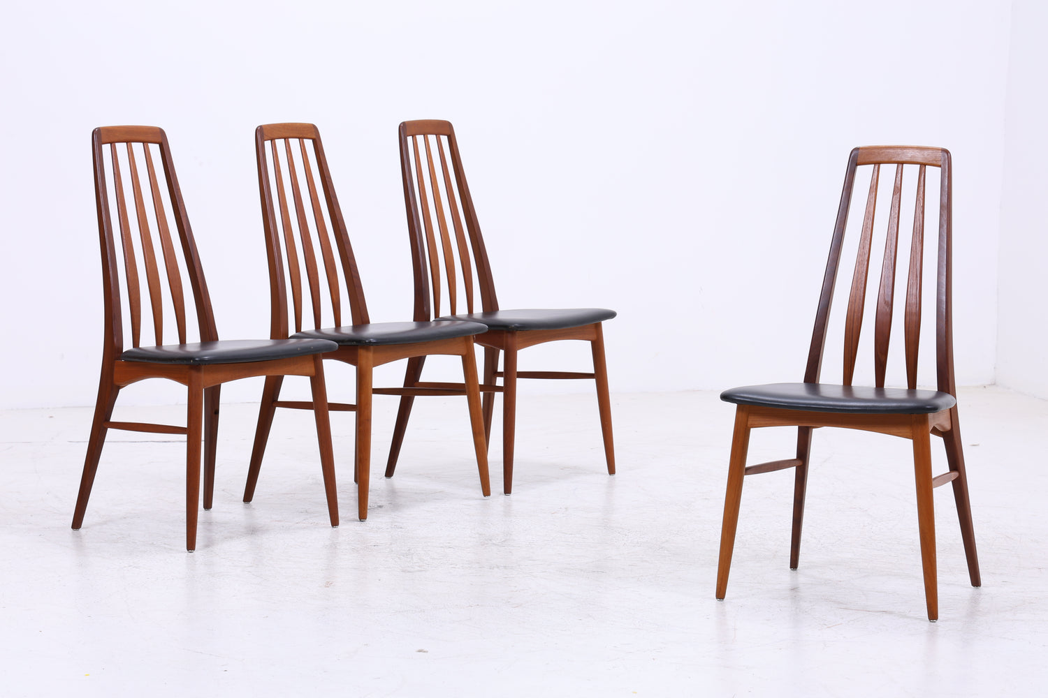 Niels Koefoed Eva Teak Stühle | 4er Set | Danish Design