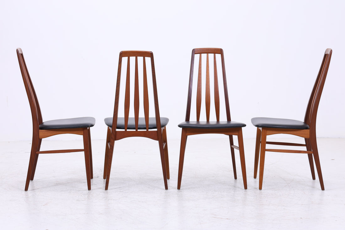 Niels Koefoed Eva Teak Stühle | 4er Set | Danish Design
