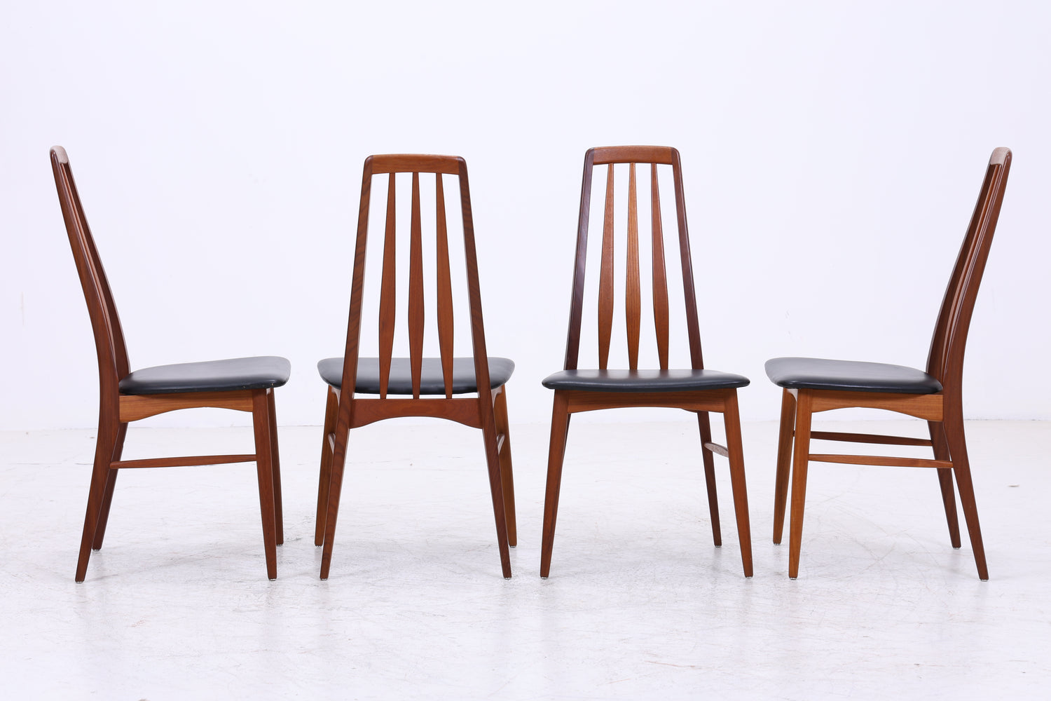 Niels Koefoed Eva Teak Stühle | 4er Set | Danish Design