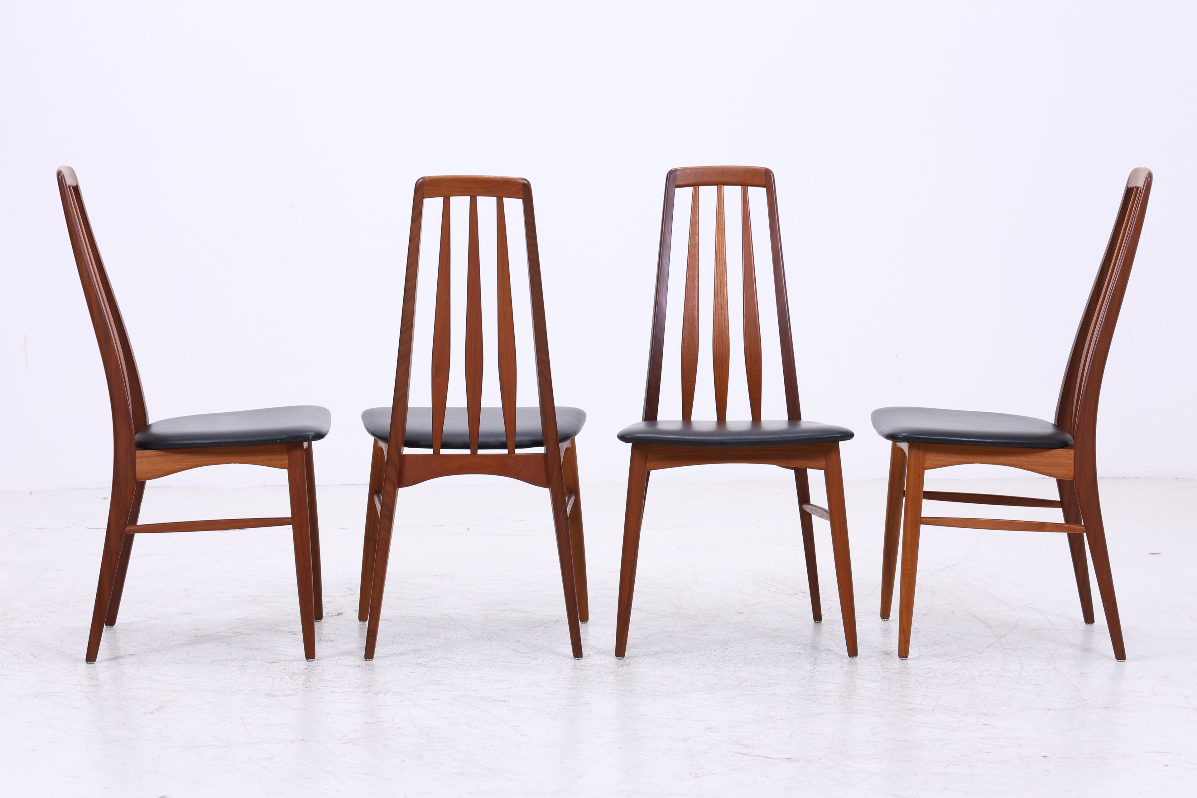 Niels Koefoed Eva Teak Stühle | 4er Set | Danish Design