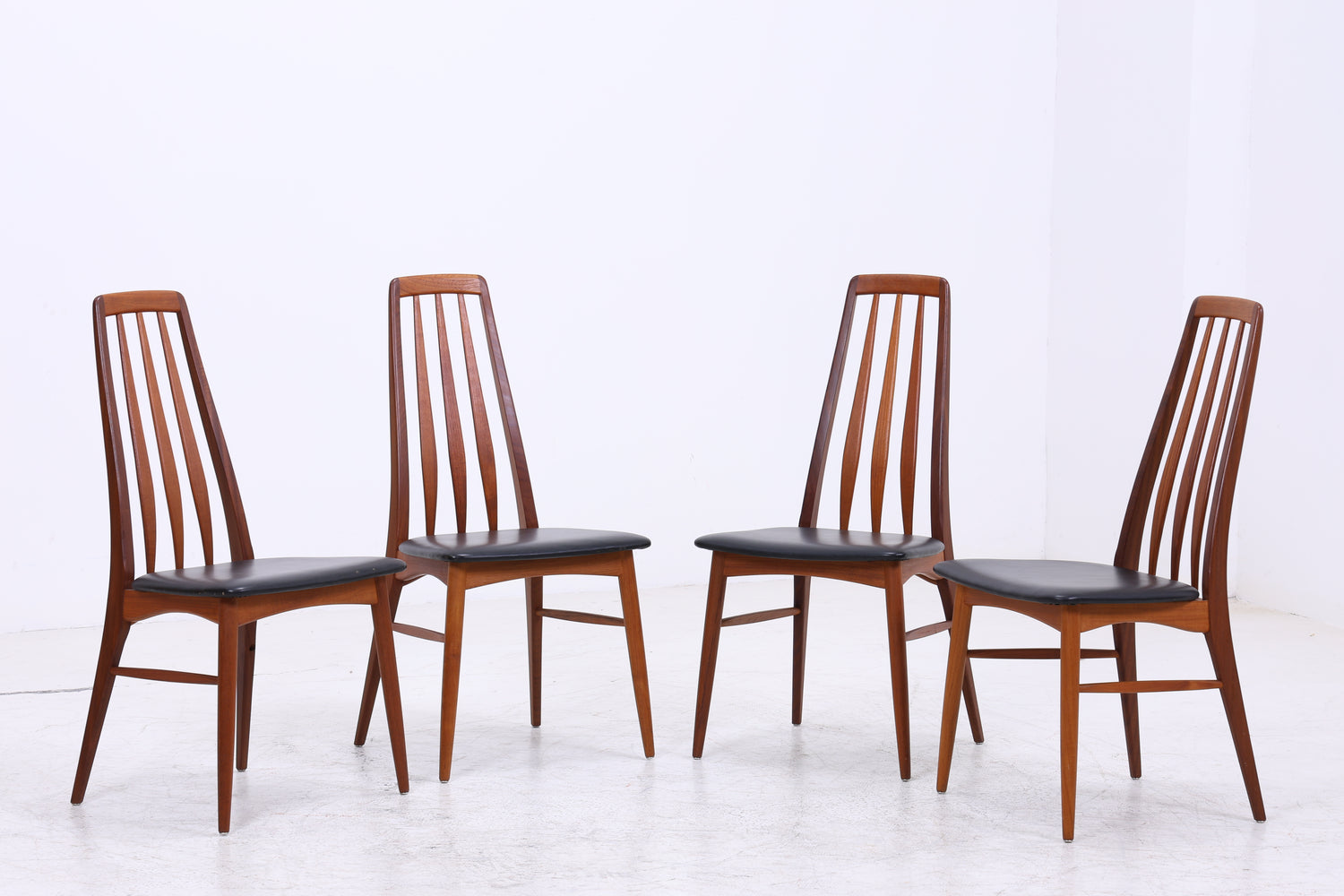 Niels Koefoed Eva Teak Stühle | 4er Set | Danish Design