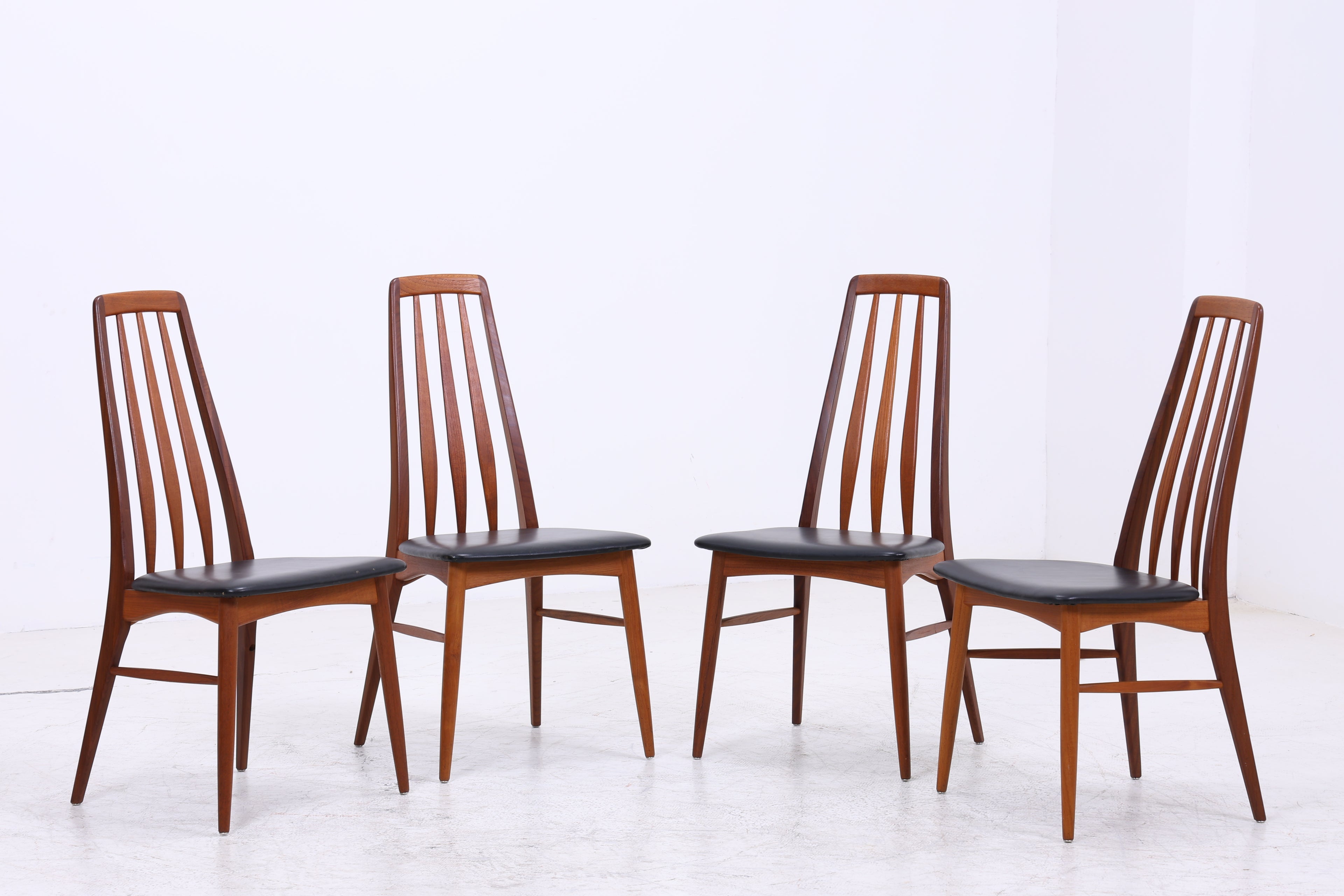 Niels Koefoed Eva Teak Stühle | 4er Set | Danish Design