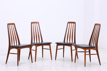 Niels Koefoed Eva Teak Stühle | 4er Set | Danish Design