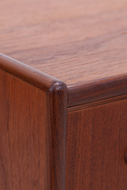 Vintage Teak Kommode | 6 Schubladen | Mid Century Tallboy | 60er Jahre