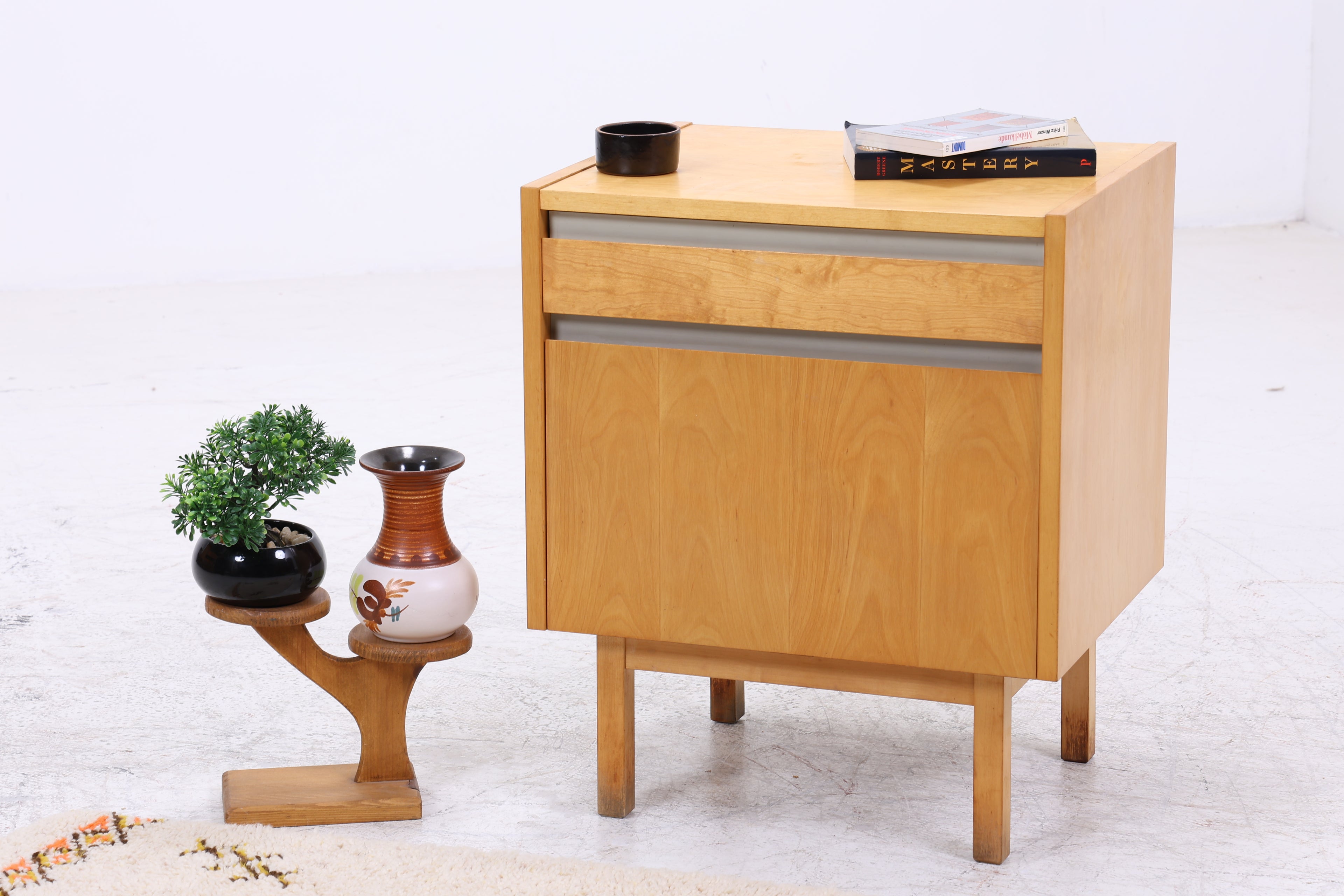 Hellerau Nachttisch | Birke | Vintage | 60er Jahre | DDR Design