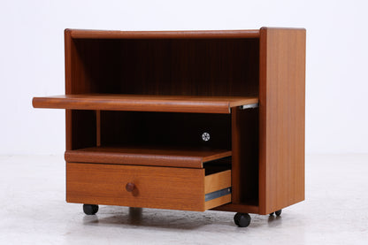 Vintage Teak Phonoschrank | Rollkommode | HiFi Möbel | 70er Jahre