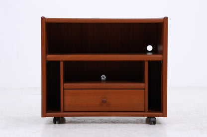 Vintage Teak Phonoschrank | Rollkommode | HiFi Möbel | 70er Jahre