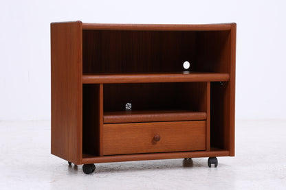 Vintage Teak Phonoschrank | Rollkommode | HiFi Möbel | 70er Jahre