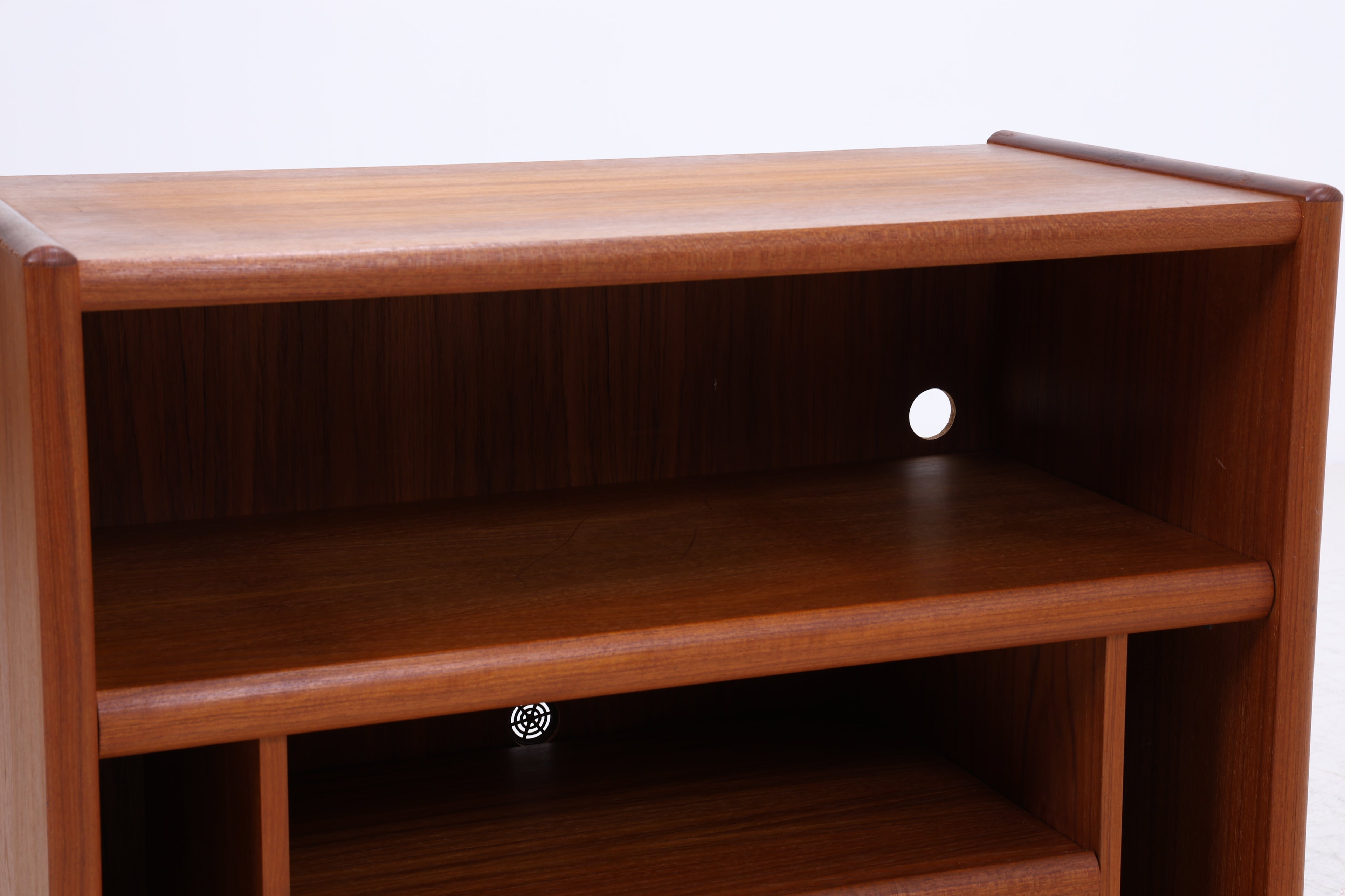 Vintage Teak Phonoschrank | Rollkommode | HiFi Möbel | 70er Jahre